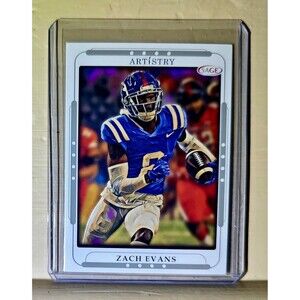 Zach Evans 2023 SAGE NFL Artistry Football #128 Card